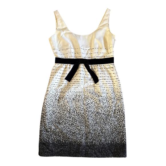 Women's Kate Spade New York Trish Be Dazzled Cream Black Dress Size 8 - Picture 2 of 9